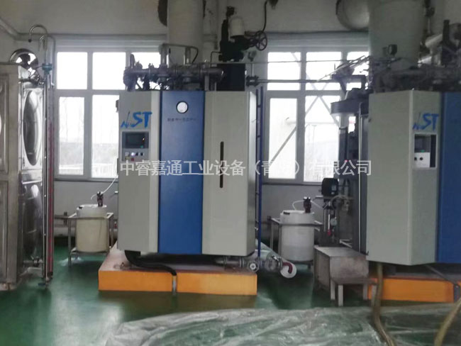 锅炉换热设备施工现场