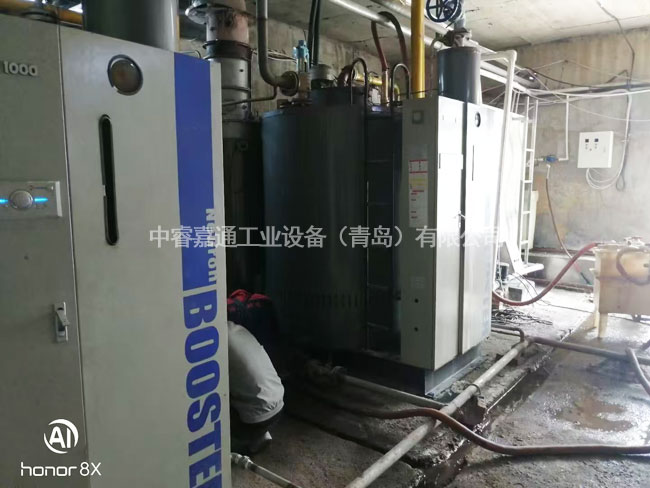 锅炉换热设备施工现场