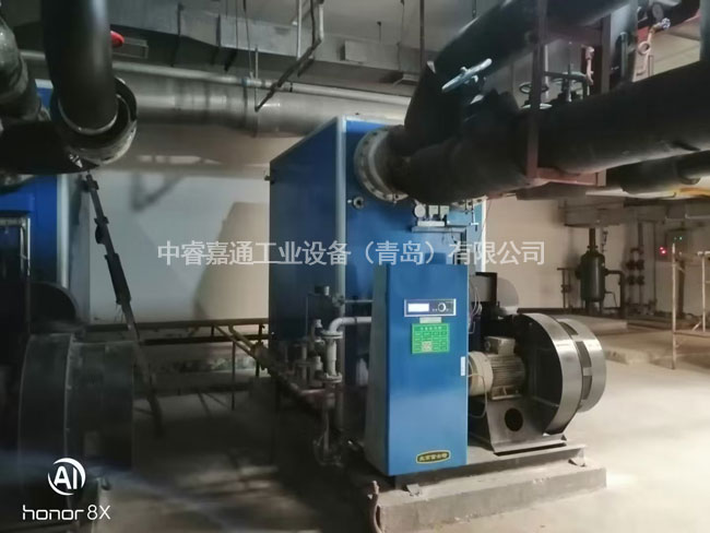 锅炉换热设备施工现场