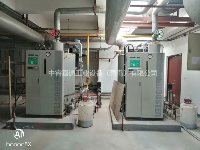 锅炉换热设备施工现场