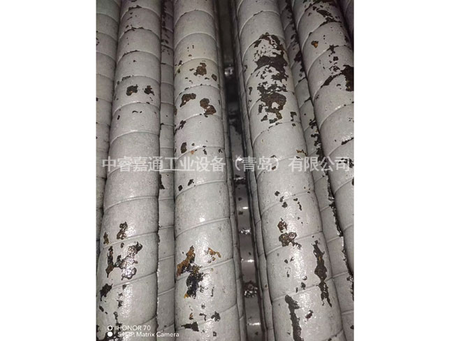 锅炉换热设备施工现场