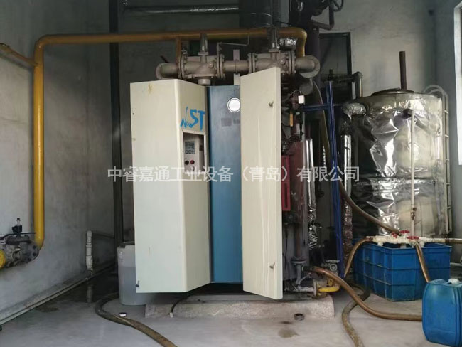 锅炉换热设备施工现场