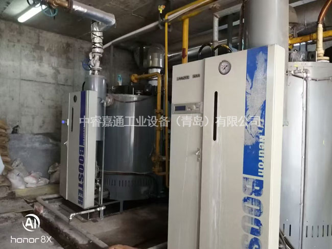 锅炉换热设备施工现场