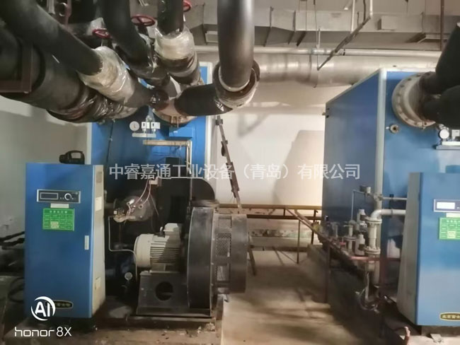 锅炉换热设备施工现场