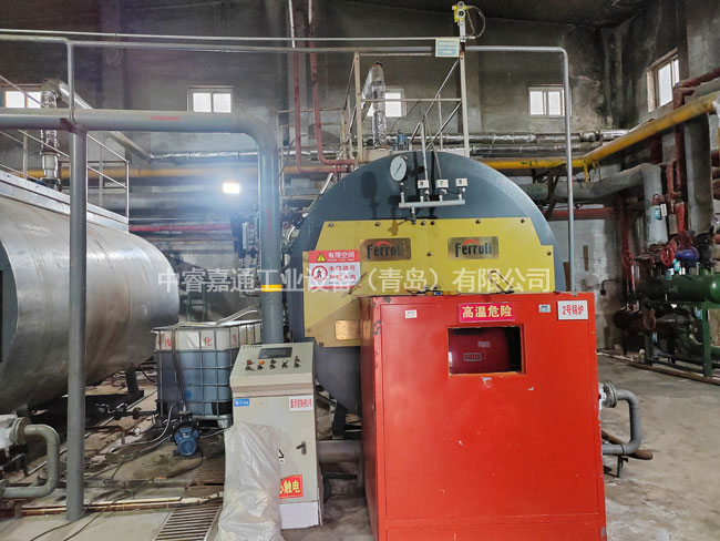 锅炉换热设备施工现场