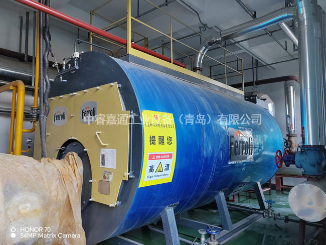 锅炉换热设备施工现场