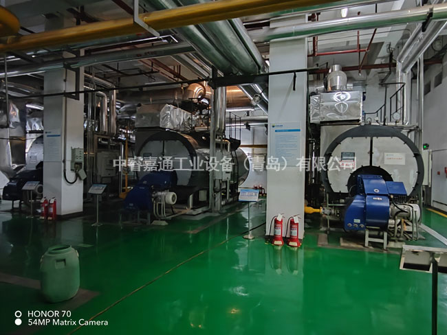 锅炉换热设备施工现场